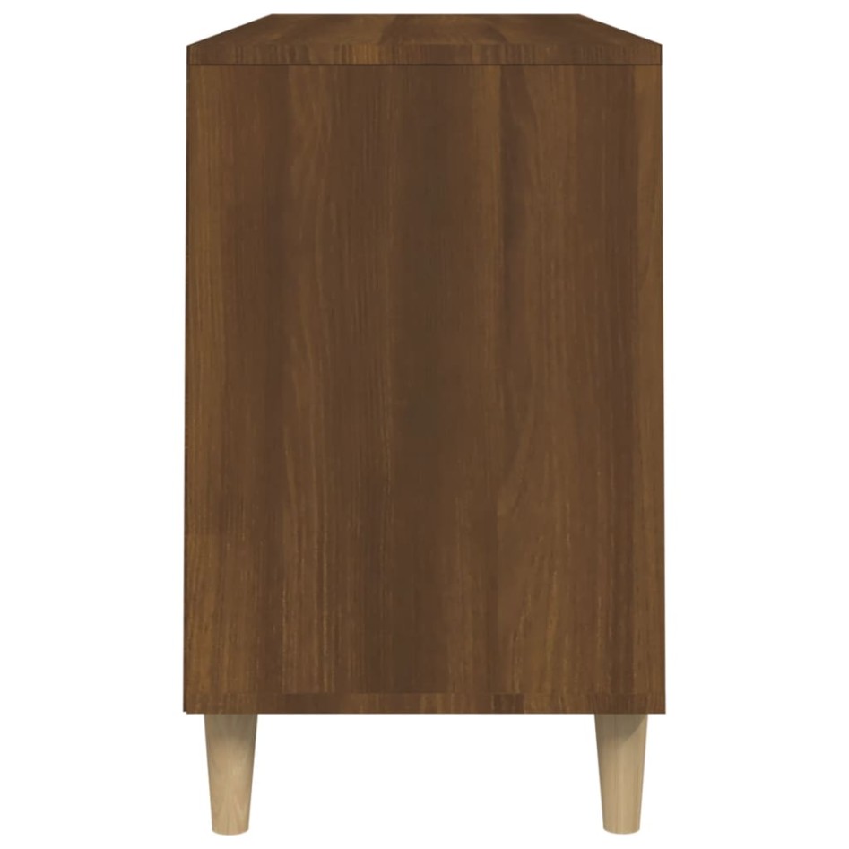 Mueble zapatero madera contrachapada roble marrón 102x36x60