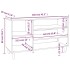 Mueble zapatero madera contrachapada roble marrón 102x36x60