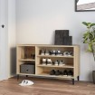 Mueble zapatero madera contrachapada roble Sonoma 102x36x60 cm