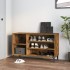 Mueble zapatero madera contrachapada roble ahumado 102x36x60