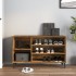Mueble zapatero madera contrachapada roble ahumado 102x36x60