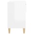 Mueble zapatero madera contrachapada blanco brillo 70x36x60