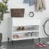 Mueble zapatero madera contrachapada blanco 70x36x60