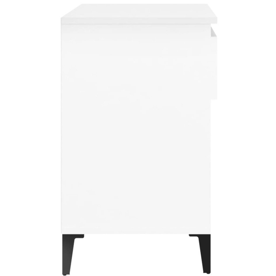 Mueble zapatero madera contrachapada blanco 70x36x60