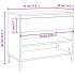 Mueble zapatero madera contrachapada blanco 70x36x60