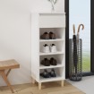 Mueble zapatero madera contrachapada blanco 40x36x105 cm