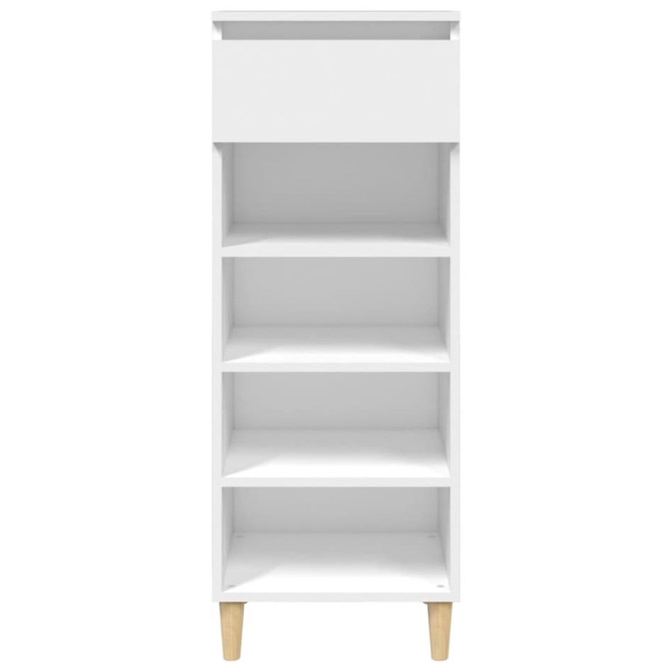 Mueble zapatero madera contrachapada blanco 40x36x105