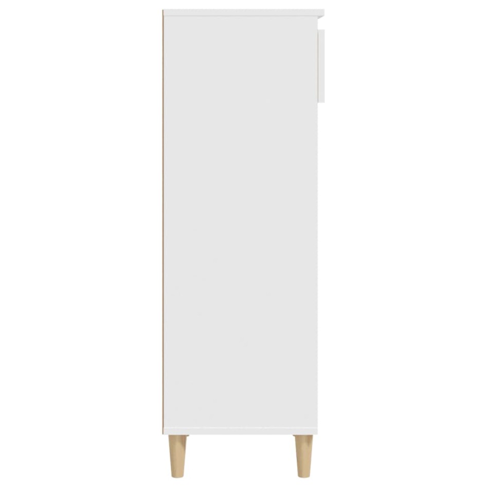 Mueble zapatero madera contrachapada blanco 40x36x105