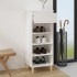 Mueble zapatero madera contrachapada blanco 40x36x105