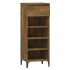 Zapatero madera contrachapada roble ahumado 40x36x105