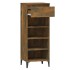Zapatero madera contrachapada roble ahumado 40x36x105