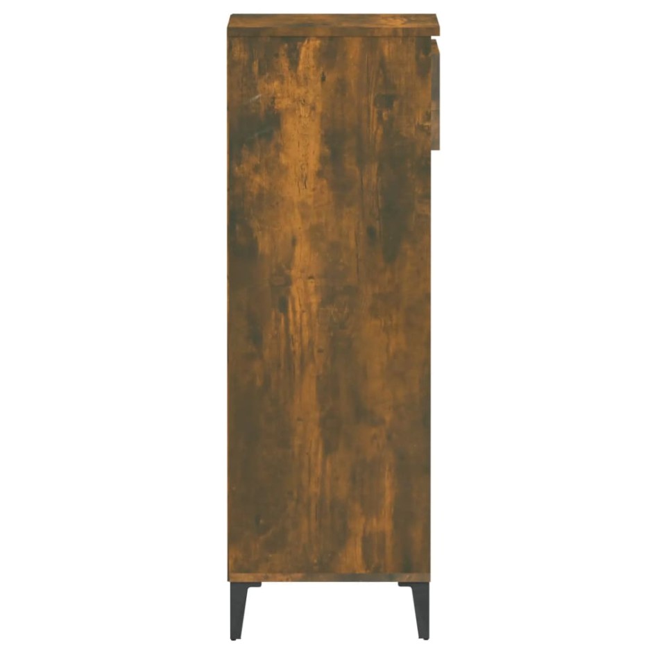 Zapatero madera contrachapada roble ahumado 40x36x105