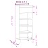 Zapatero madera contrachapada roble ahumado 40x36x105