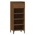 Mueble zapatero madera contrachapada marrón roble 40x36x105