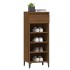Mueble zapatero madera contrachapada marrón roble 40x36x105