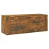 Mueble zapatero pared contrachapada roble ahumado 100x35x38