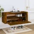 Mueble zapatero pared contrachapada roble ahumado 100x35x38