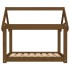 Cama para perros madera maciza pino marrón miel 81x60x70