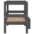 Cama para perros madera maciza de pino gris 55,5x53,5x60