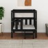 Cama para perros madera maciza de pino negro 65,5x43x70