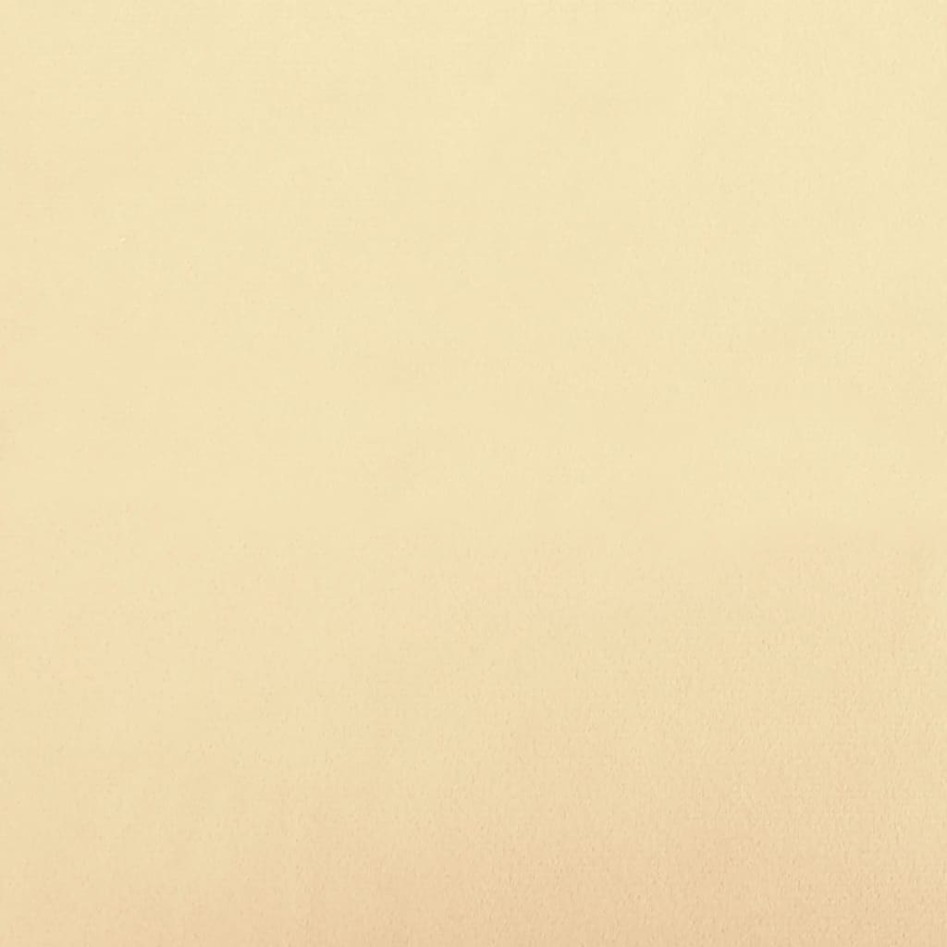 Reposapiés de terciopelo crema 78x56x32