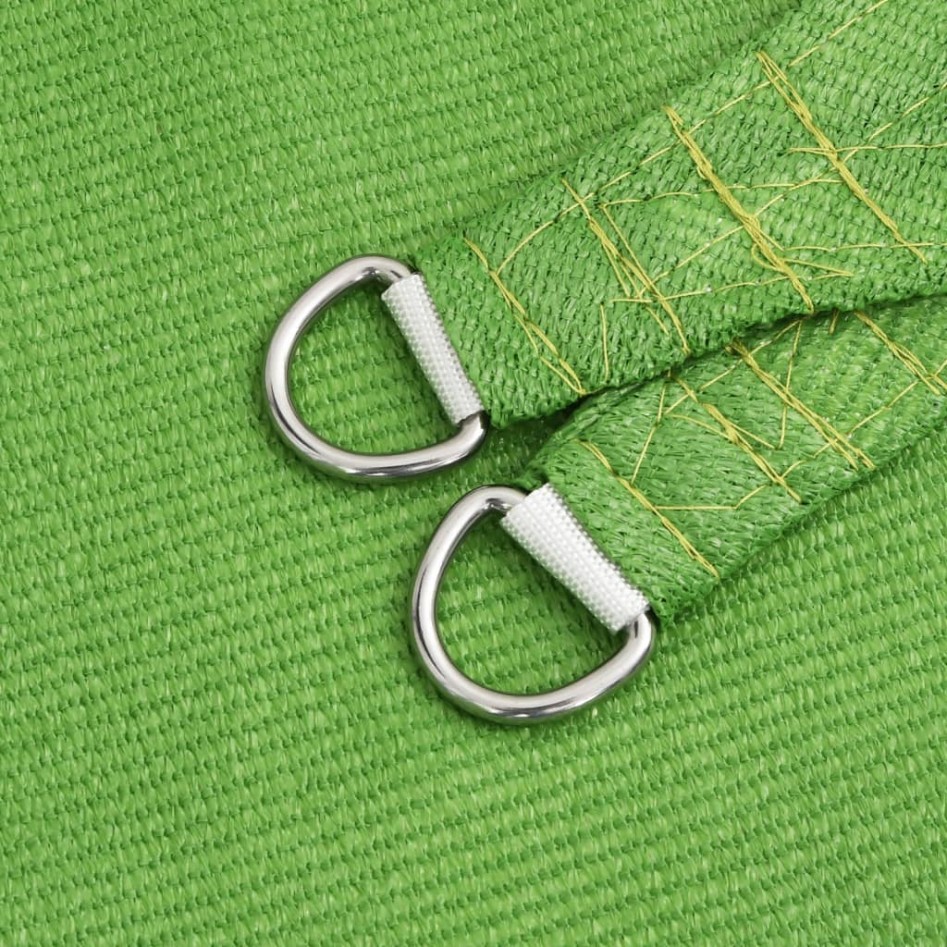 Toldo de vela HDPE verde claro 160 g/m² 6x8