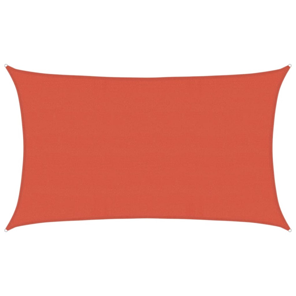 Toldo de vela HDPE terracota 160 g/m² 5x8