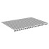 Tela de repuesto para toldo gris antracita y blanco 5x3,5