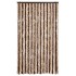 Cortina mosquitera chenilla beige y marrón 118x220