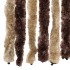 Cortina mosquitera chenilla beige y marrón 118x220