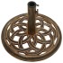 Base de sombrilla de hierro fundido bronce 44x44x31