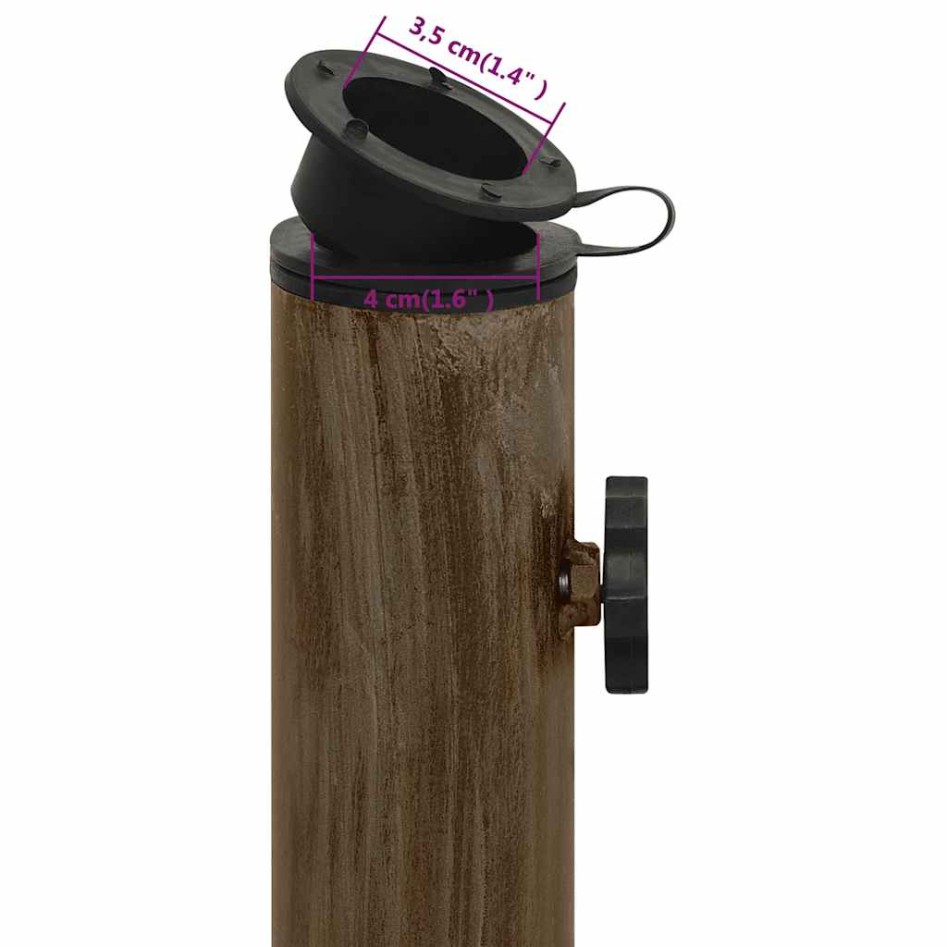 Base de sombrilla de hierro fundido bronce 44x44x31