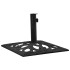 Base de sombrilla de hierro fundido negro 47x47x33