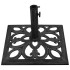 Base de sombrilla de hierro fundido negro 47x47x33