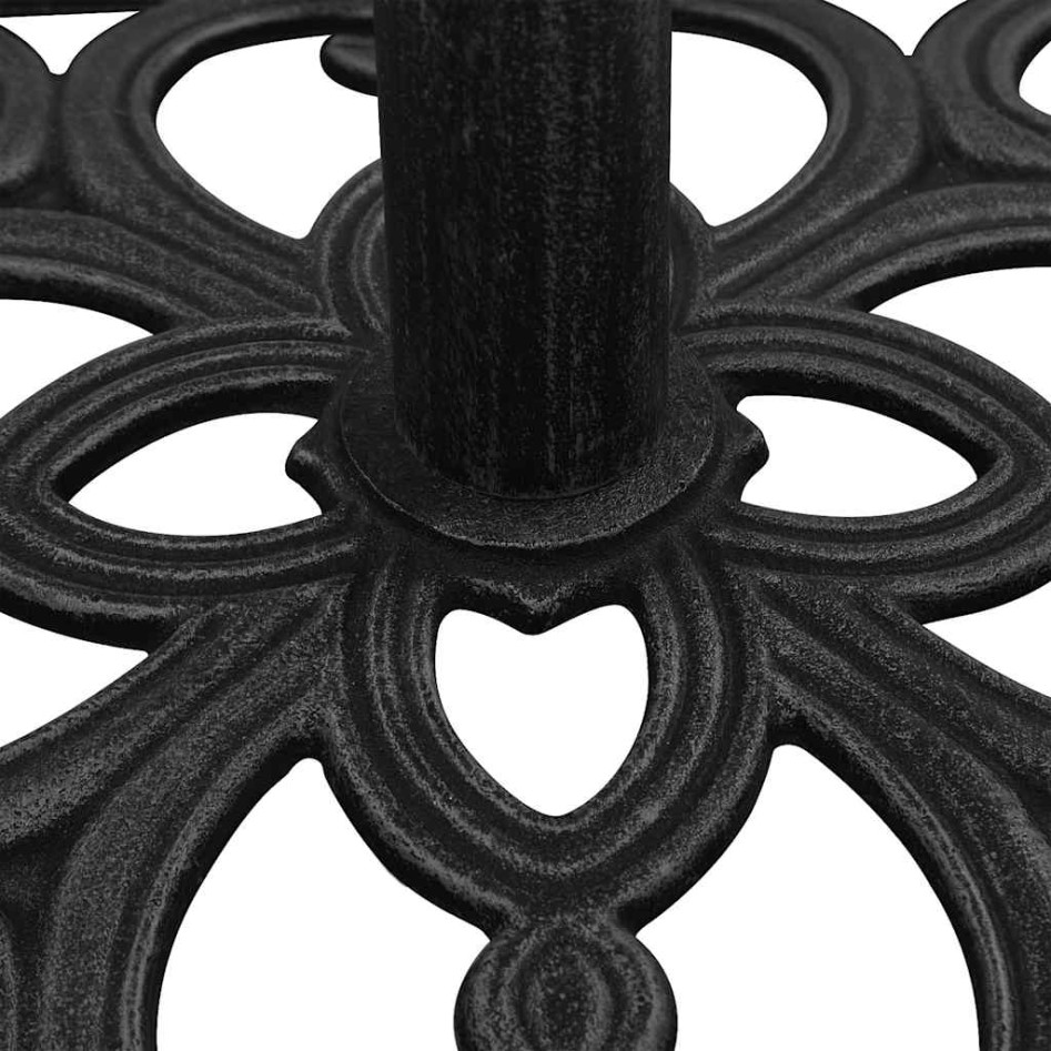 Base de sombrilla de hierro fundido negro 47x47x33