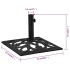 Base de sombrilla de hierro fundido negro 47x47x33