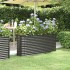 Jardinera arriate acero recubierto polvo antracita 152x40x68
