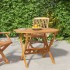 Mesa de jardín plegable madera maciza de acacia 90x75