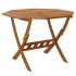 Mesa de jardín plegable madera maciza de acacia 90x75