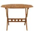 Mesa de jardín plegable madera maciza de acacia 90x75