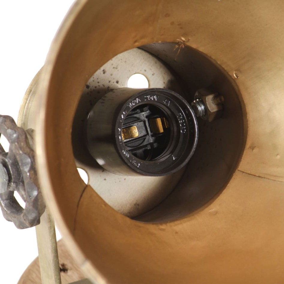 Lámparas de pared/techo industrial 2 uds latón 20x25 cm