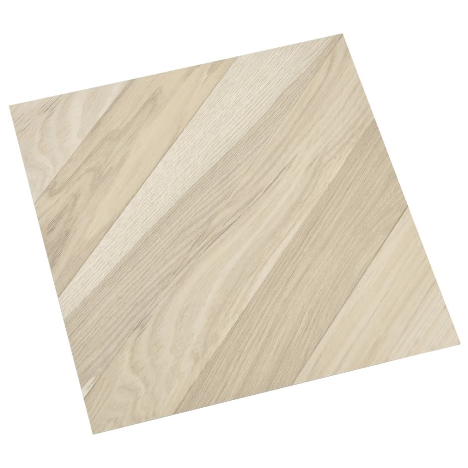 Lamas para suelo autoadhesivas 55 uds PVC beige a rayas 5,11