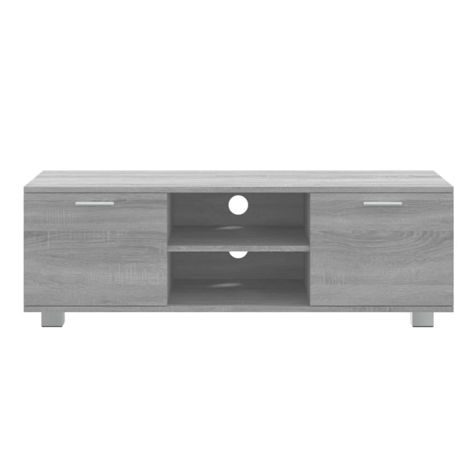 Mueble de TV madera contrachapada gris Sonoma 120x40,5x35