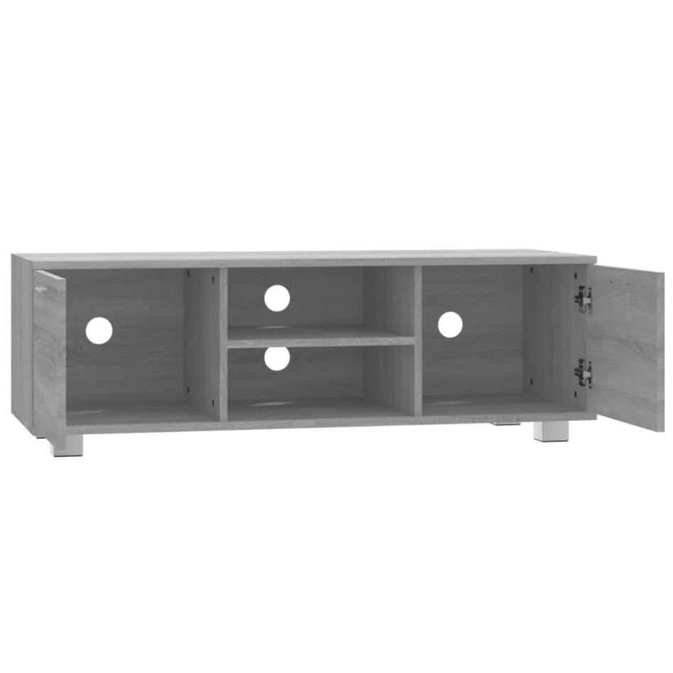 Mueble de TV madera contrachapada gris Sonoma 120x40,5x35