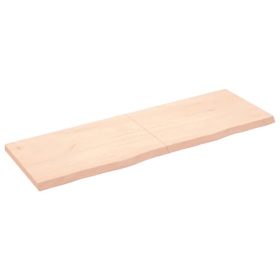 Tablero de mesa madera maciza roble sin tratar 180x60x(2-6)