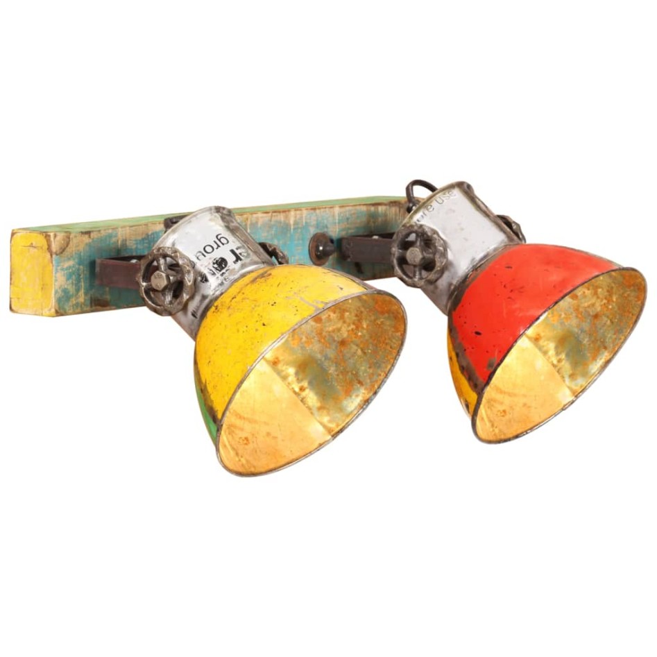 Lámpara de pared industrial multicolor E27 45x25