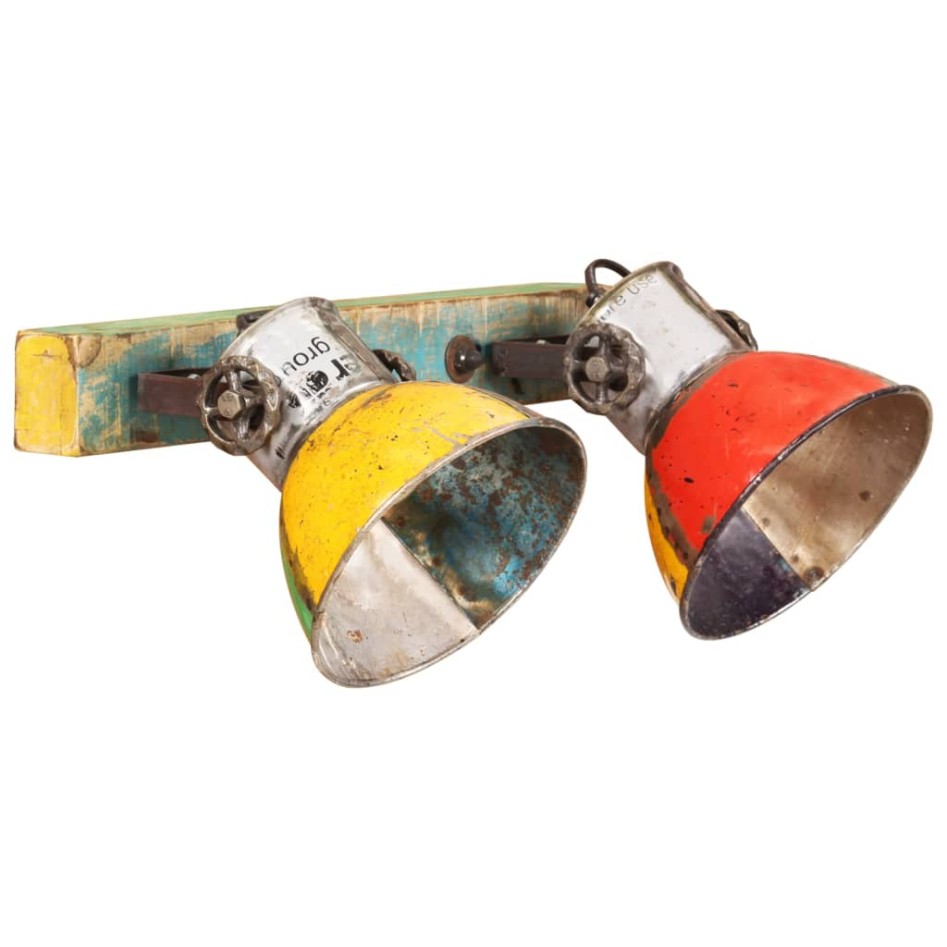 Lámpara de pared industrial multicolor E27 45x25