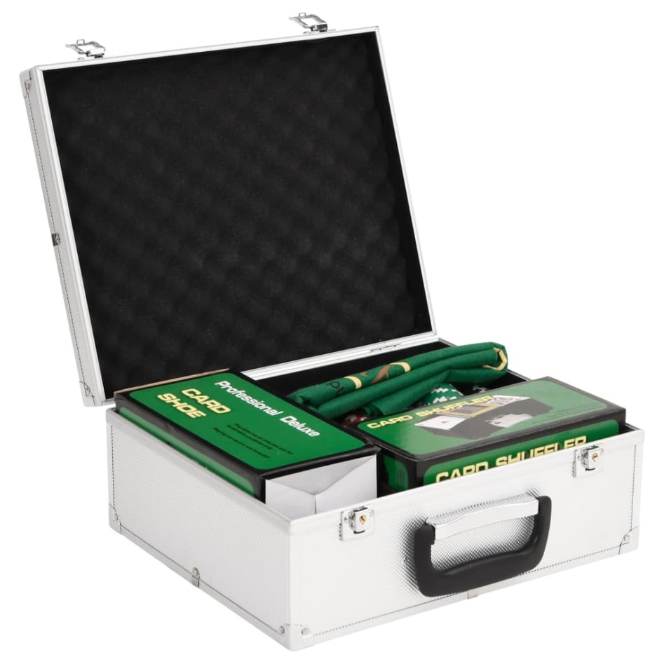 Juego de fichas de póker 300 piezas 11,5