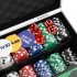 Juego de fichas de póker 300 piezas 11,5