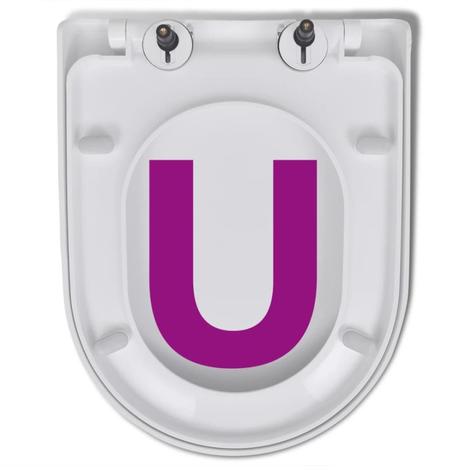 Asientos inodoro con tapas cierre suave 2 uds plástico